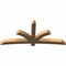 Ekena Millwork Davenport Timber Gable Bracket, Western Red Cedar, 96"W x 44"H x 5 1/2"D x 5 1/2"F, 11/12 Pitch GBW096X44X0606DAV00SWR - alternate 2